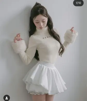 [라스트 1점] 다리치 볼륨 벌룬 미니 스커트