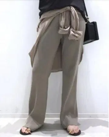 Rib Knit 팬츠 라빠르망 베이지 니트 리브 팬츠 플레어