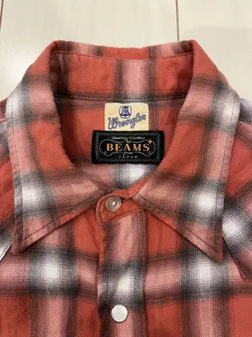 Wrangler 랭글러 BEAMS 빔즈 웨스턴 셔츠 플란넬 셔츠