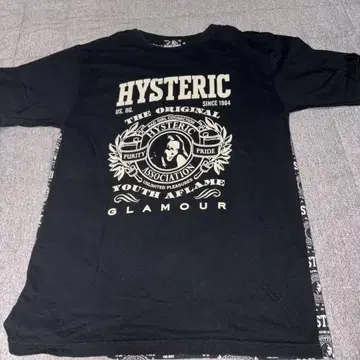 HYSTERIC GLAMOUR 그래픽 T셔츠 XS 블랙