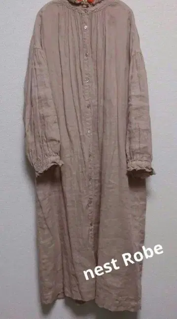 네스트로브 린넨 긴팔 원피스