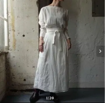 SP 에슈페 LINEN APRON ONEPIECE