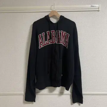 ALABAMA 풀 집업 후드티 블랙
