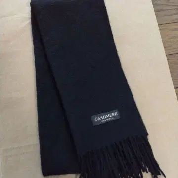 [ 익명 배송 ] 캐시미어 100% 머플러 CASHMERE 블랙 무지