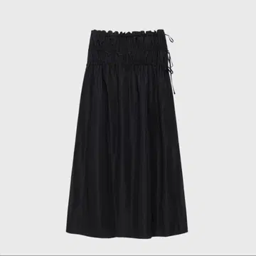monoha silky shirring skirt