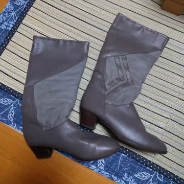 구제 가죽 부츠