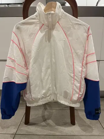 adidas 스포츠 자켓 화이트/블루