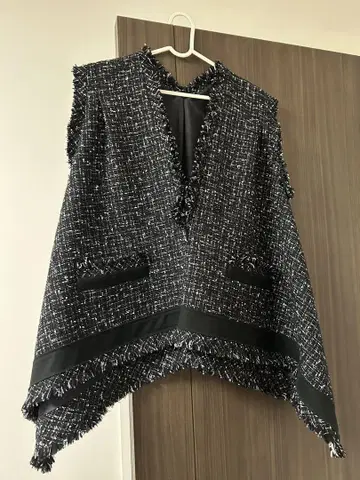 sacai 블랙 트위드 베스트 3