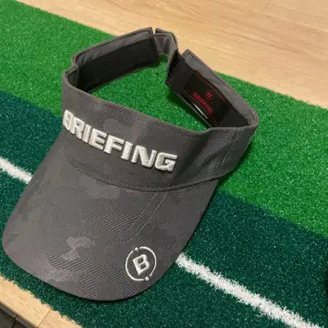 BRIEFING 카모 패턴 선바이저 그레이 골프