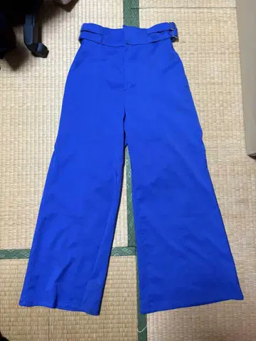 HARE 블루 와이드 팬츠
