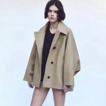 zara 울 오버 사이즈 숏코트
