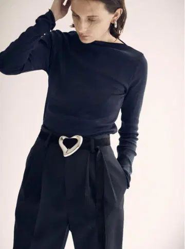 SEA BIG HEART SUEDE BELT