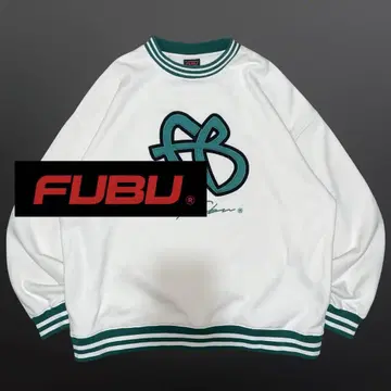 FUBU 프론트 로고 자수 스웨트 셔츠