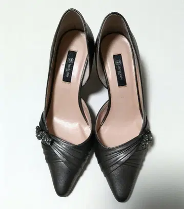 MK MICHEL KLEIN 펌프스 22.0cm 차콜 그레이 일본제