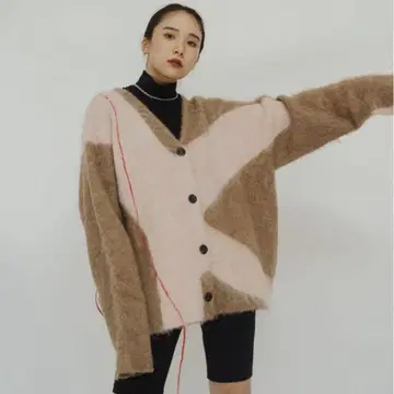 크누스 마프 Knuth Marf 모헤어 가디건 베이지 핑크