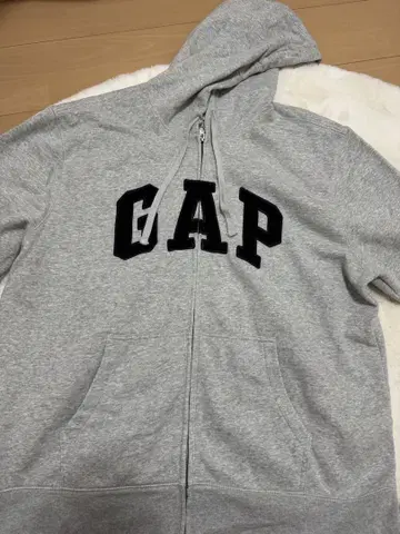 GAP 집업 후드티 그레이
