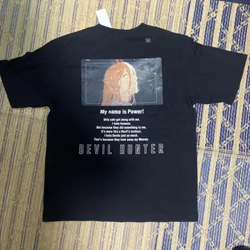 UNIQLO 체인소 맨 파워 DEVIL HUNTER T셔츠