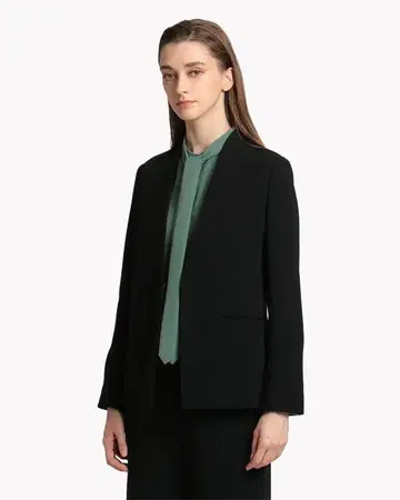 theory luxe 워셔블 노카라 자켓