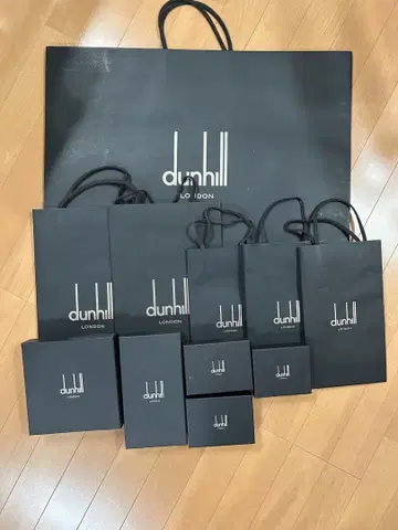 dunhill 던힐 종이 봉투 빈 박스 세트