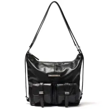 MATIN KIM 더블 포켓 가죽 블랙 bag BLACK 백