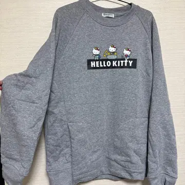 HELLO KITTY 맨투맨 그레이