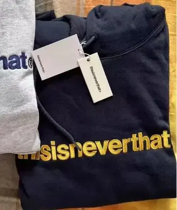 새상품급 thisisneverthat 네이비 후드티 M 새상품