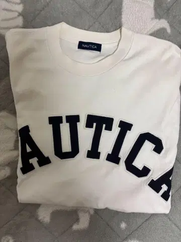 NAUTICA 로고 T셔츠 화이트
