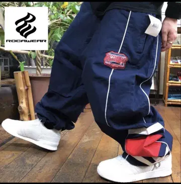 ROCAWEAR 네이비 와이드 팬츠