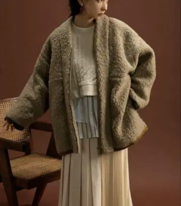 새상품 sumi style 빈티지 보아 빅 블루종 sum1style