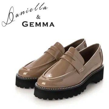 Daniella & GEMMA 볼륨 솔 스터드 로퍼 38