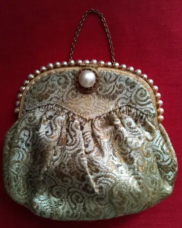 빈티지 프랑스제 고블랑 직조 파티백 클러치백