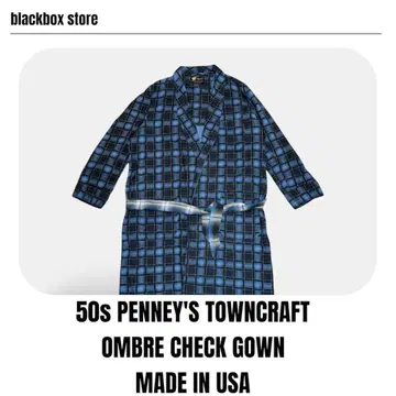 50s PENNEY'S TOWNCRAFT OMBRE CHECK GOWN