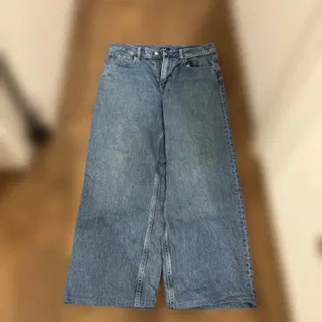 UNIQLO 와이드 스트레이트 청바지 31 블루