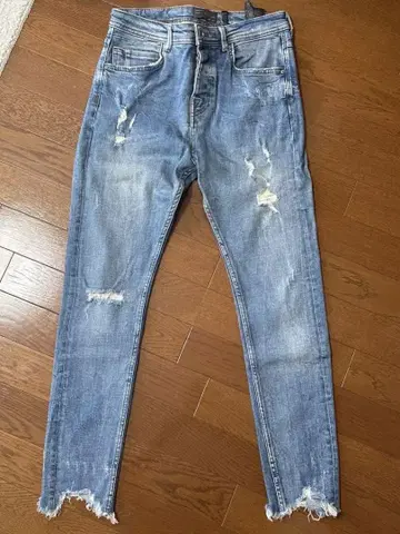 ZARA 데미지 스키니 데님