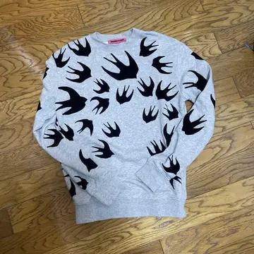 MCQ 그레이 새 실루엣 맨투맨 S