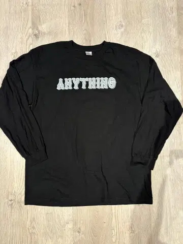 ANYTHING 긴팔 티셔츠 사이즈 XL 블랙 새상품급
