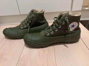 컨버스 올리브 하이컷 스니커즈