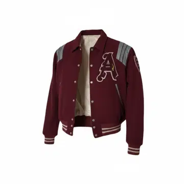 바시티 자켓 L 빨간색