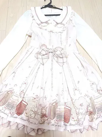 LIZLISA 로맨틱 메시지 패턴 원피스