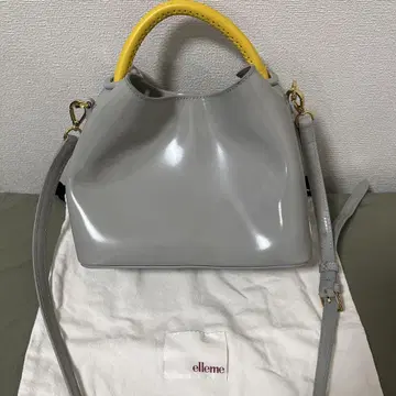 elleme 투모로우랜드 raisin 미러 가죽 백 그레이