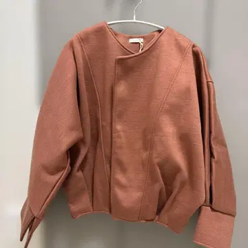 오버 사이즈 노카라 자켓 M 테라코타