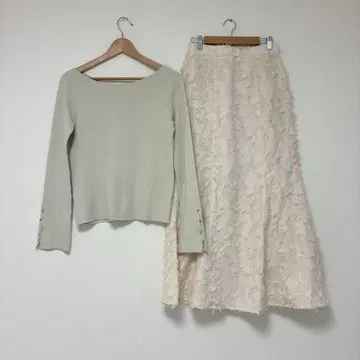 [ PROPORTION ] 니트 [ VIS ] 스커트 코디 세트