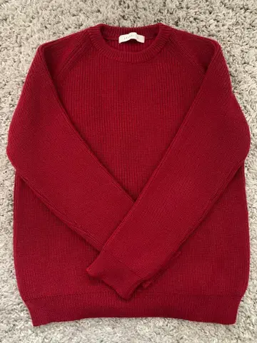 에스트네이션 ESTNATION 니트 레드/버건디