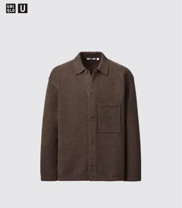 UNIQLO U 니트 오버 셔츠 자켓