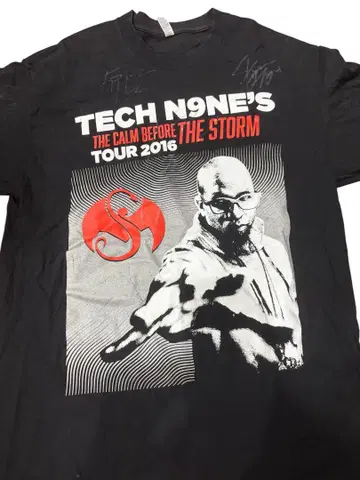 Tech N9ne 2016년 투어 T셔츠 사인 포함