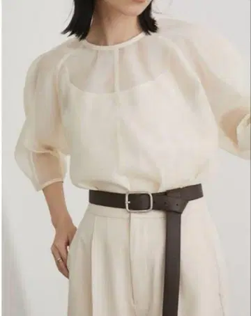형태 슬리브 시어 탑