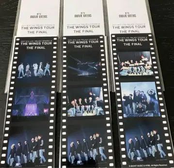 BTS 입장 혜택 필름풍 책갈피 3종 컴프 3,600엔