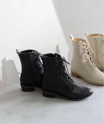 menue 우천 겸용 레이스업 미들 부츠