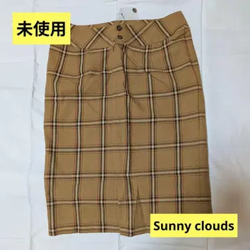 Sunnyclouds 체크 타이트 스커트