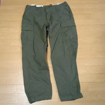 XL 올리브 카고 팬츠 면 100%